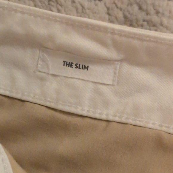 LOFT White Straight-Leg "The Slim" Pants - Picture 8 of 8